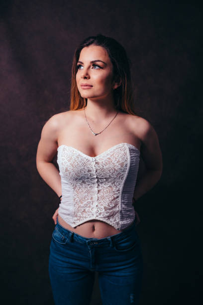 istock Sexy sensual blonde, studio shot 1149326705