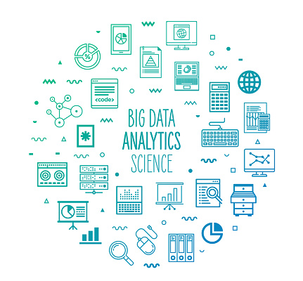 Data Science Inforgraphics Data Science Analytics Consulting Outline Style Infographic Design ...