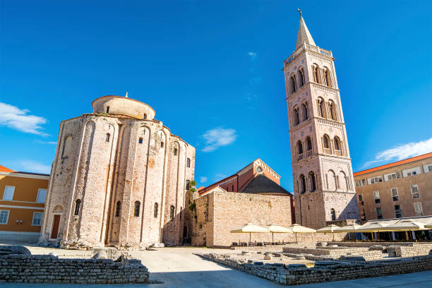 zadar - forum romanum bildbanksfoton och bilder