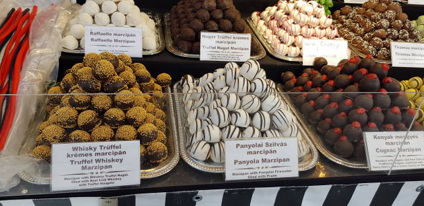 istock Chocolate eclairs for sale in Budapest 1149329256