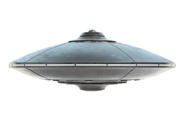 UFO 3d illustration of a UFO spaceship stock pictures, royalty-free photos & images