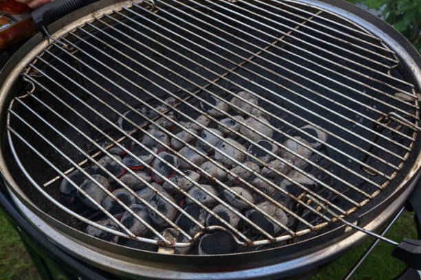istock Kindling of fire for cooking on a grill 1149340862
