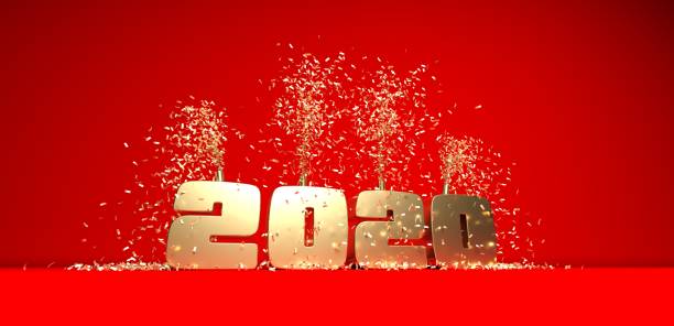 istock happy new year 2020 on red background 1149341720