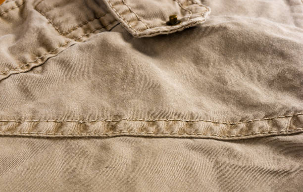 istock clothing items washed cotton fabric texture with seams, clasps, buttons and rivets 1149341932