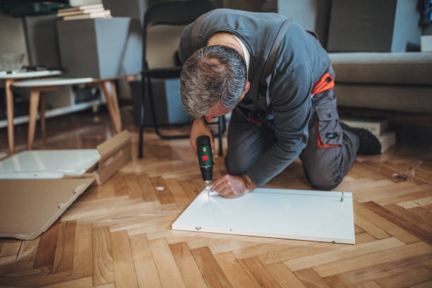 istock Senior man assembling furniture 1149342684