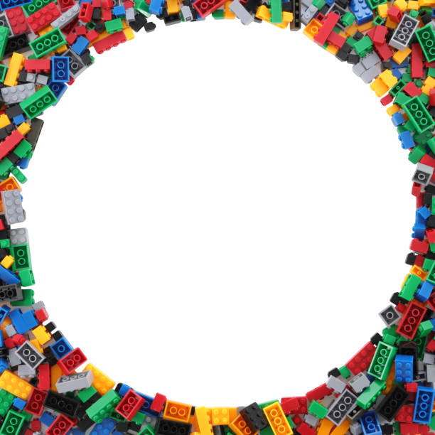 istock Circle frame of child's building blocks with clipping path 1149353907