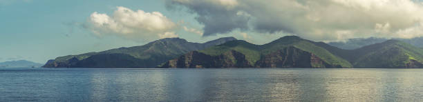 istock Rinca Island southside coast Panorama, Indonesia. 1149355956