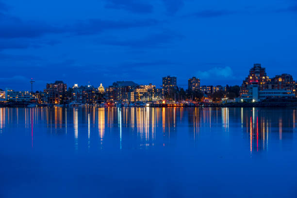 Victoria BC Skyline at night