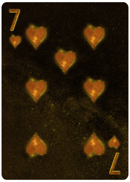 istock Seven of Hearts playing card Abstract Background 1149362740
