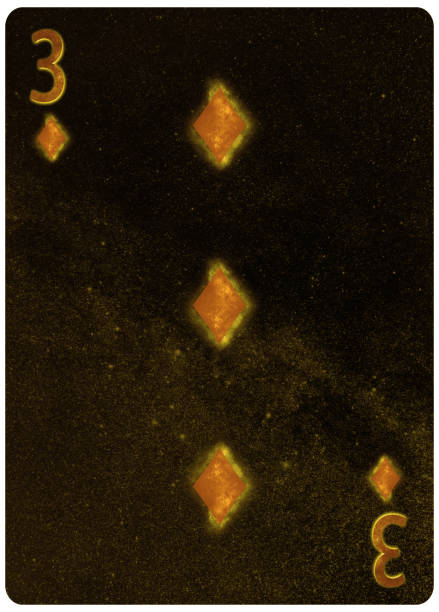 istock Three of diamonds playing card Abstract Background 1149362945