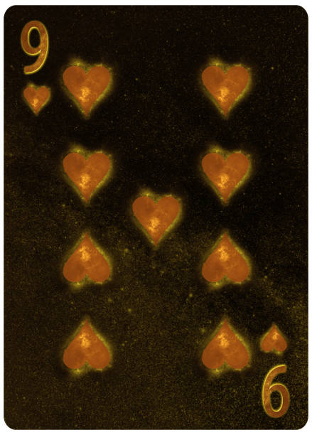 istock Nine of Hearts playing card Abstract Background 1149363632