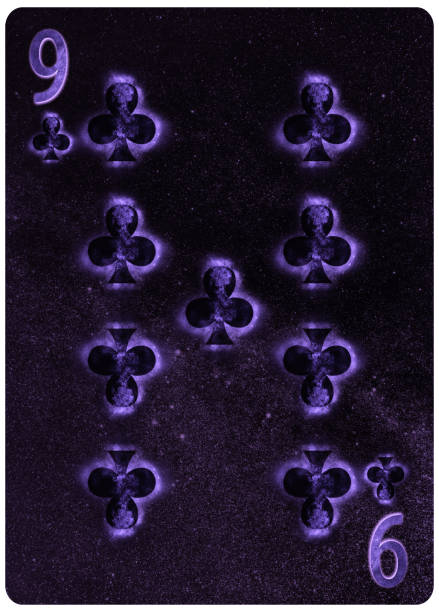 istock Nine of Clubs playing card Abstract Background 1149364301
