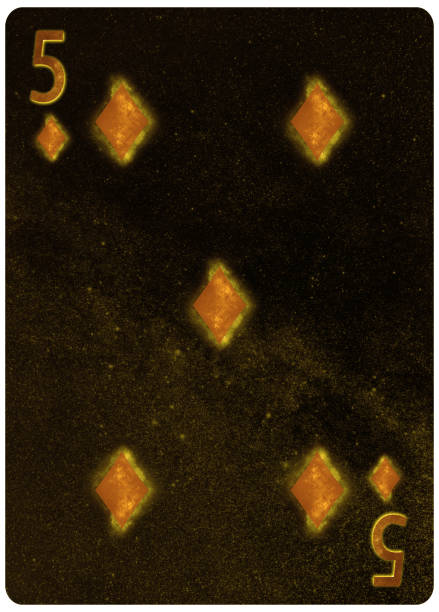istock Five of diamonds playing card Abstract Background 1149365122