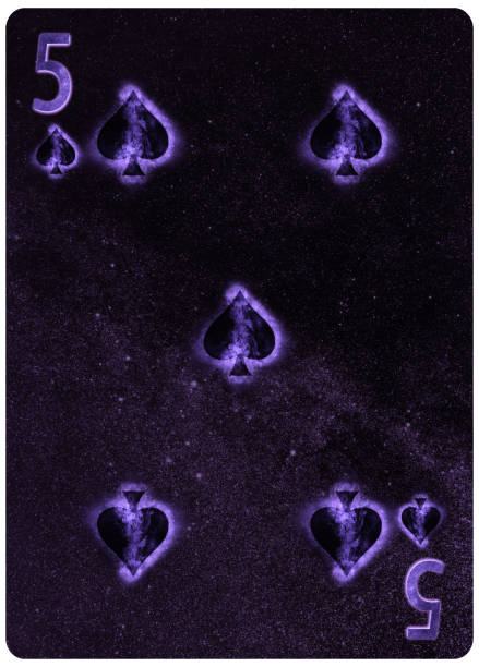 istock Five of Spades playing card Abstract Background 1149365603