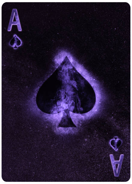 Ace of  Spades playing card Abstract Background