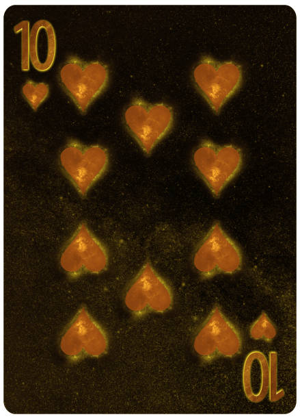 istock Ten of Hearts playing card Abstract Background 1149366931
