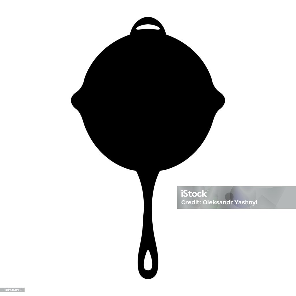 Fry pan from game PlayerUnknowns Battlegrounds. PUBG item. Clean and modern vector illustration for design, web. Game PlayerUnknowns Battlegrounds. PUBG poster, banner with fry pan. Winner winner chicken dinner text. Clean and modern vector illustration for design, web. Mobile Phone stock vector