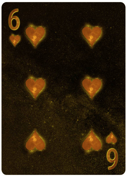 istock Six of Hearts playing card Abstract Background 1149368996