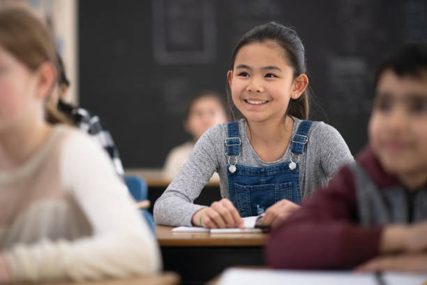 istock Elementary students listening to teacher 1149369005