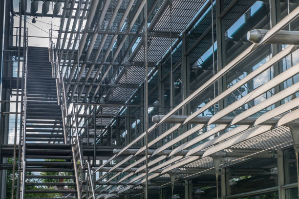 istock Open stairwell in a modern office building 1149369101