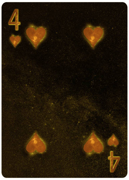 istock Four of Hearts playing card Abstract Background 1149369546