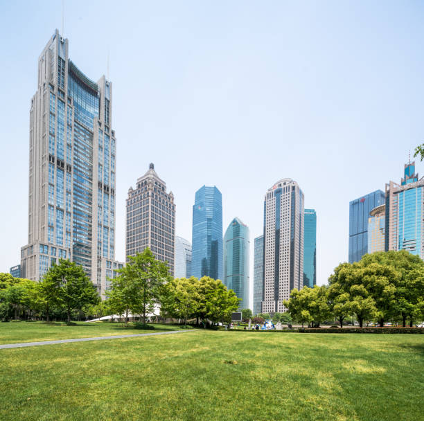 istock Green city park, Shanghai 1149371836