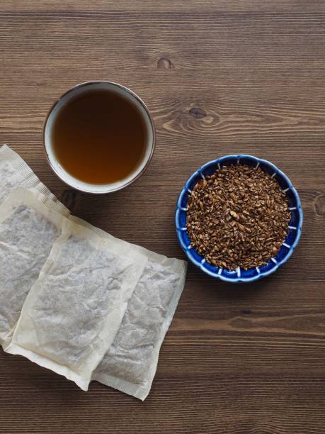 istock Asian traditional tea barley tea and Tea bag 1149373196