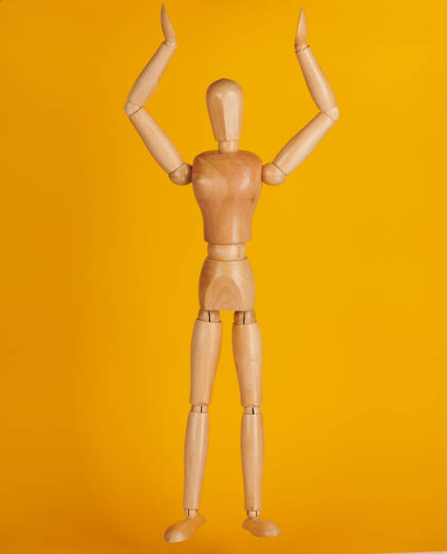 istock Wooden man toy 1149375902