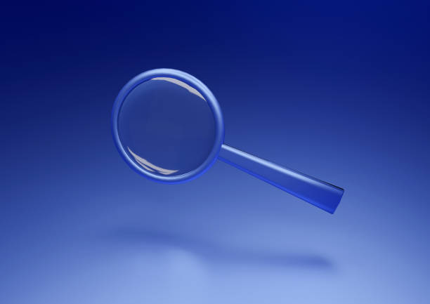 istock blue magnifying glass. Searching concept, 3d illustration 1149378400