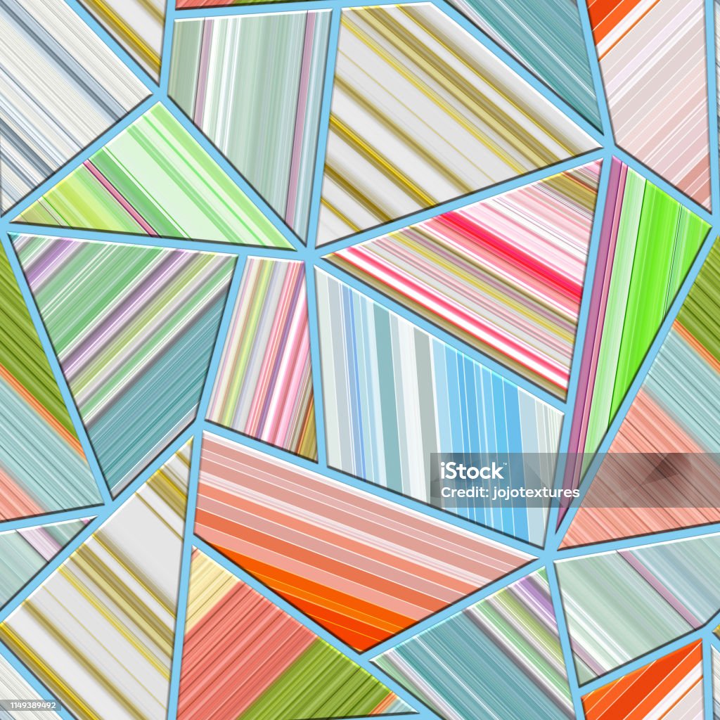 Seamless Texture With Diagonal Stripes Pattern On Triangle Pattern 3d ...