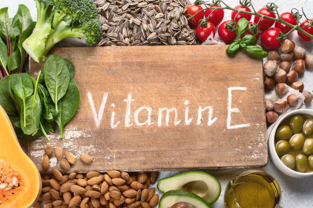 istock Foods rich in vitamin E. 1149395382
