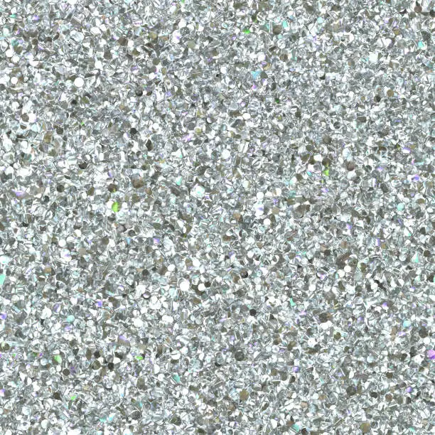 Photo of Glitter and diamond seamless texture, 3d illustration