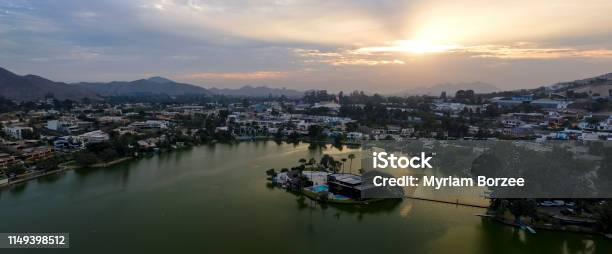 Panoramic Aerial View Of Las Lagunas In La Planicie Stock Photo - Download Image Now