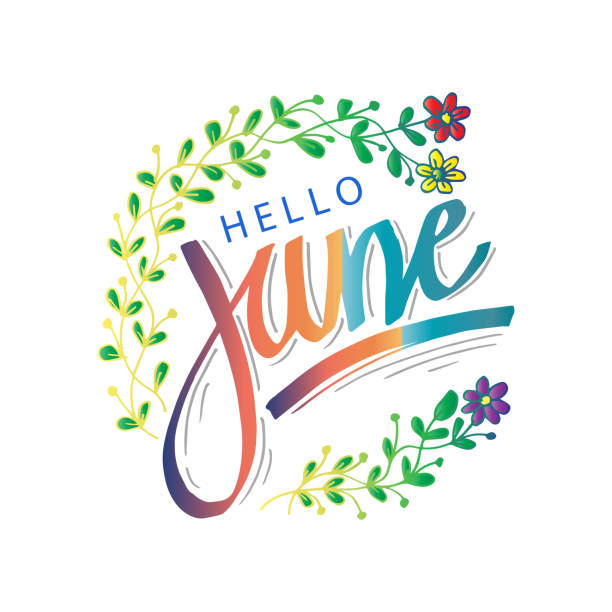 Hello June Lettering 4,900+ Welcome June Stock Illustrations, Royalty-Free Vector Graphics ...