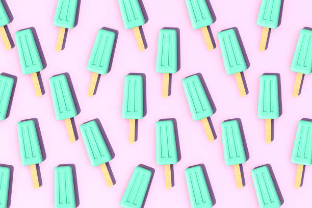 istock Ice cream stick, Popsicle, Minimal summer concept. 1149400939