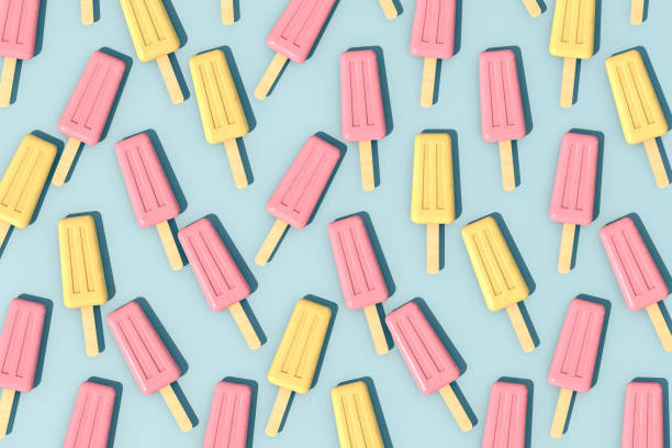 istock Ice cream stick, Popsicle, Minimal summer concept. 1149401591