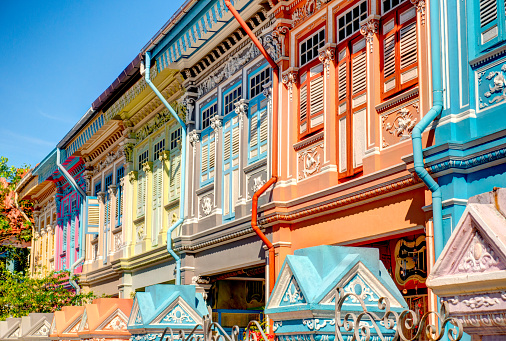Colorful houses in Joo chiat