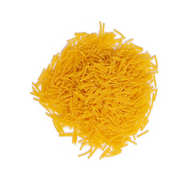istock Isolated pasta on white background. Top view 1149411582