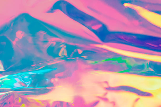 istock Blurry abstract iridescent holographic foil background 1149415506