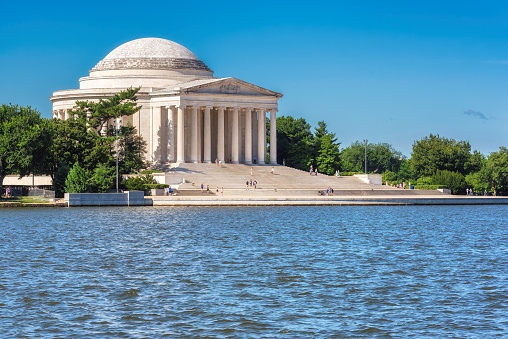 Thomas Jefferson Memorial at sunny day, Washington, DC, USA