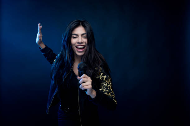 istock Amazing latino female musician 1149422402