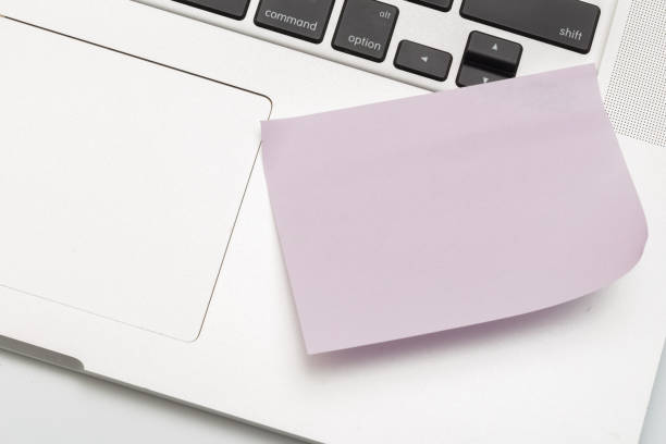 istock Sticky note on laptop with copy space. For all concept - Image 1149426941