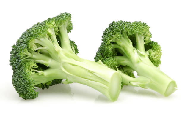 istock Fresh green broccoli isolated on white 1149428258
