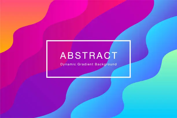 Vector illustration of abstract dynamic gradient background illustration vector