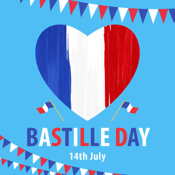 illustrations, cliparts, dessins animés et icônes de 14 juillet bastille day - blue background french culture european culture france