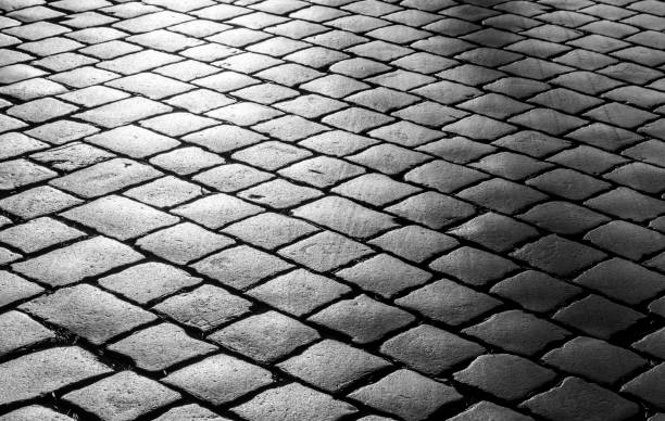 istock Full Frame Shot Of Cobblestone Footpath 1149450966