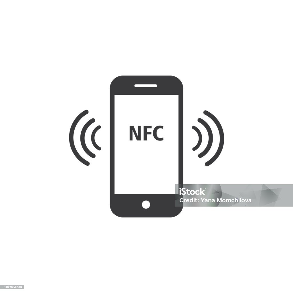 NFC payment with smartphone icon - Vector Agreement stock vector