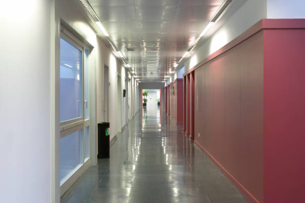 istock Public building corridor. Health center interior. Nobody 1149451734