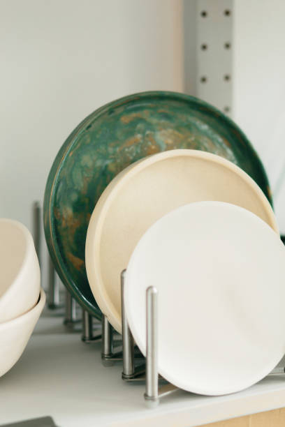 istock Ceramic plate made on a Potter's wheel in the workshop 1149453343