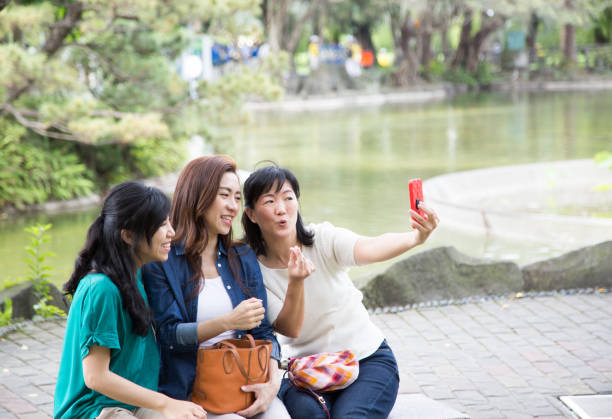 istock Middle-aged women spending and playing together 1149454678
